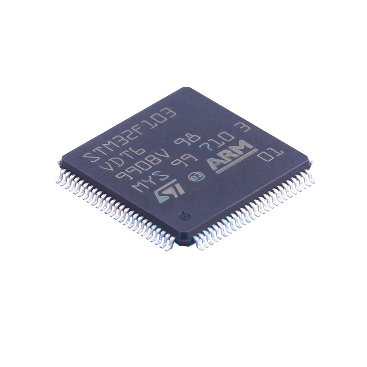 STM32F103VDT6 स्टॉक इंटीग्रेटेड सर्किट IC चिप में नए और मूल LQFP-100 इलेक्ट्रॉनिक घटक STM32F103VDT6