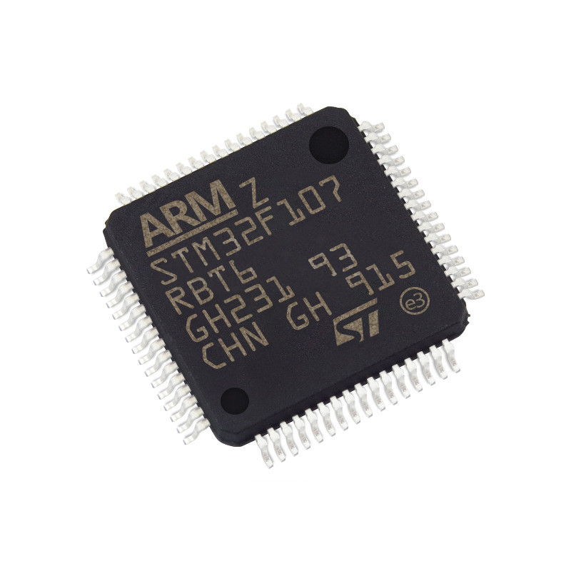 स्टॉक में माइक्रोकंट्रोलर और प्रोसेसर IC MCU 32BIT 128KB फ़्लैश 64LQFP इंटीग्रेटेड सर्किट ic चिप STM32F107RBT6
