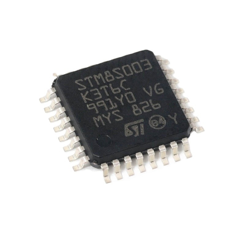 नए मूल माइक्रोकंट्रोलर MCU 8-बिट STM8 CISC 8KB फ़्लैश 3.3V/5V 32-पिन LQFP ट्रे इलेक्ट्रॉनिक घटक IC चिप STM8S003K3T6C