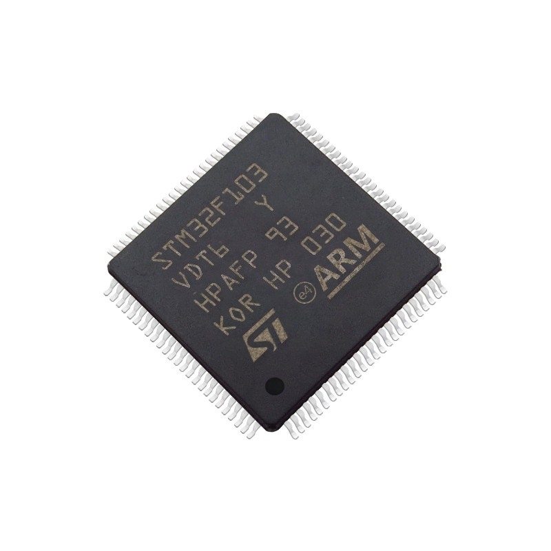 स्टॉक में माइक्रोकंट्रोलर और प्रोसेसर IC MCU 32BIT 384KB फ़्लैश 100LQFP इंटीग्रेटेड सर्किट प्रोग्रामेबल ic चिप STM32F103VDT6