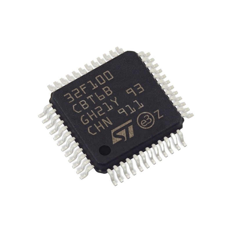 स्टॉक में माइक्रोकंट्रोलर IC MCU 32BIT 128KB फ़्लैश 48LQFP इंटीग्रेटेड सर्किट ic चिप STM32F100CBT6B