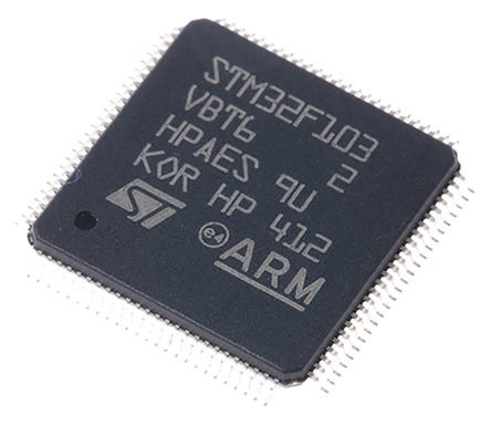स्टॉक में STM32F103 32 प्रोग्रामयोग्य IC चिप बिट ARM Cortex M3 माइक्रोकंट्रोलर QFP100 इलेक्ट्रॉनिक घटक STM32F103VBT6
