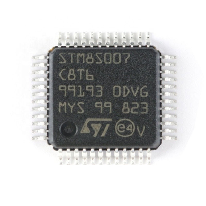 चुआंगयुनक्सिनयुआन नया और मूल IC MCU 8BIT 64KB फ़्लैश नया 48LQFP माइक्रोकंट्रोलर STM8S007C8T6