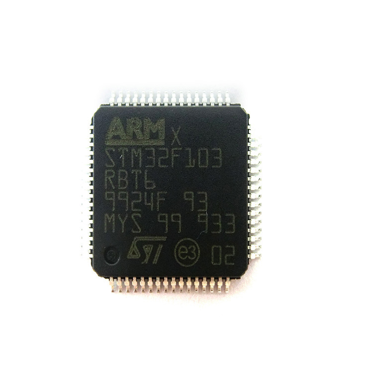 STM32F103RBT6 Mcu 32-बिट Stm32f1 आर्म M3 Risc 128kb फ़्लैश 2.5v/3.3v 64-पिन Lqfp Ic