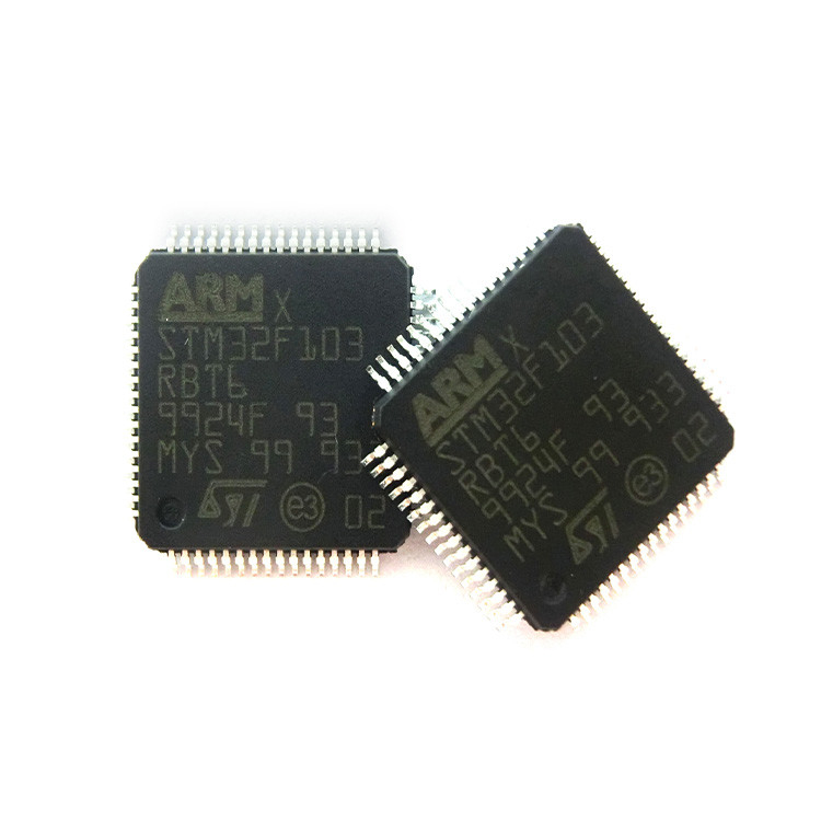 STM32F103RBT6 Mcu 32-बिट Stm32f1 आर्म M3 Risc 128kb फ़्लैश 2.5v/3.3v 64-पिन Lqfp Ic