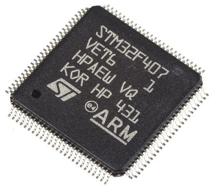 मूल प्रामाणिक STM32F407VET6 माइक्रोकंट्रोलर ARM Cortex-M4 168MHz/512KB फ्लैश रैम: 196KB IC