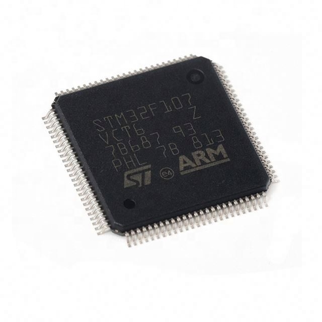 इलेक्ट्रॉनिक घटक Mcu 32-बिट Stm32 आर्म M3 Risc 256Kb फ्लैश 100-पिन Lqfp Stm32F Stm32F107 Lqfp100 Stm32F107Vct6