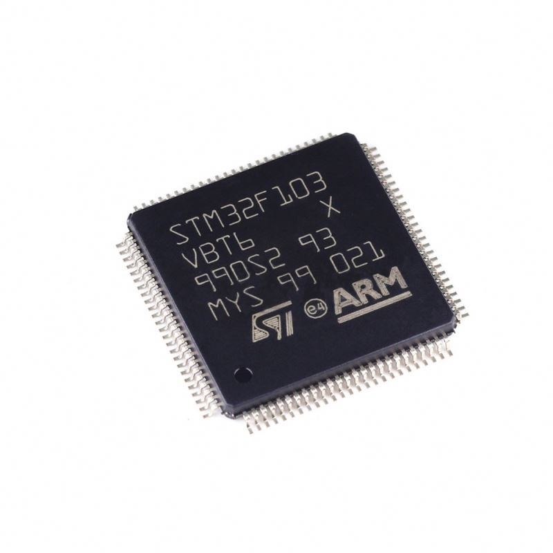 चुआंग्युनक्सिनयुआन बॉम सर्विस इलेक्ट्रॉनिक घटक Stm32f103 32 बिट माइक्रोकंट्रोलर कॉर्टेक्स M3 128k फ़्लैश Lqfp100 STM32F103VBT6 IC स्टॉक में